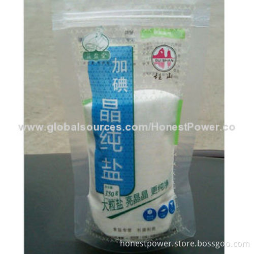 Salt Packaging Pouches, Stand-up Free, High-oxygen and Light Barrier, High-puncture Resistance